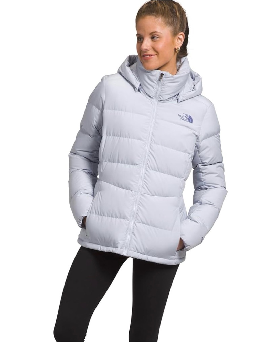 The North Face BNWT Women's Hooded Puffer Jacket Dusty Periwinkle M